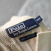Logo Embroidery Cable Knit Collar Sweater