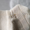 Logo Embroidery Cable Knit Collar Sweater