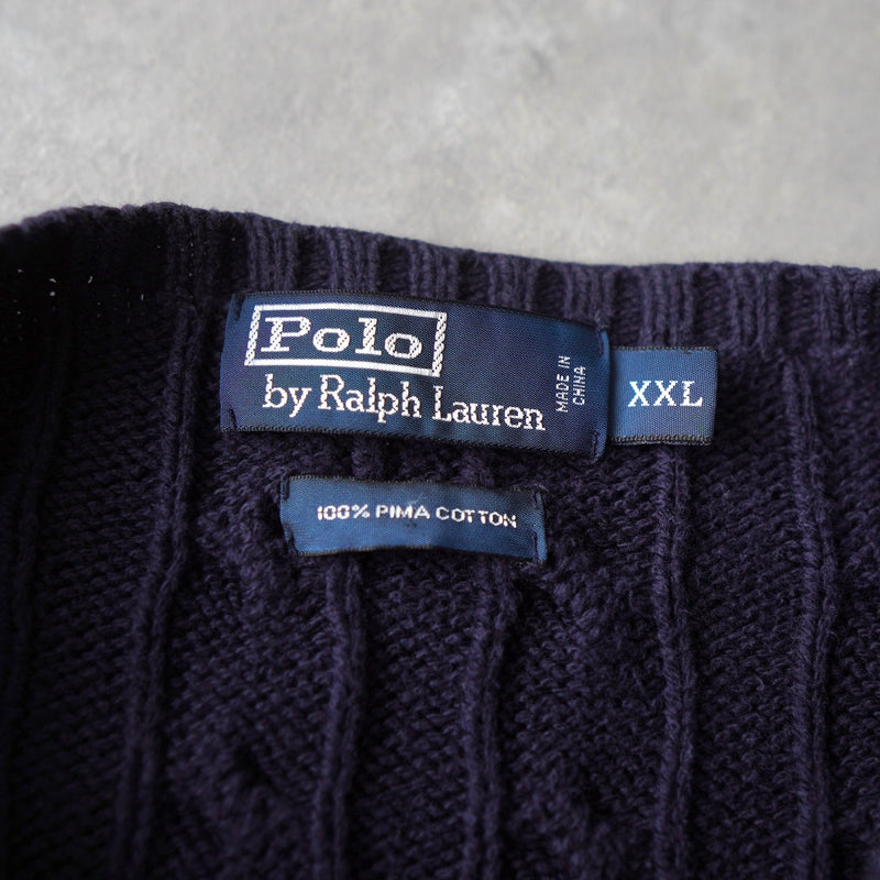 Logo Embroidery Cable Knit Sweater - NEWSED