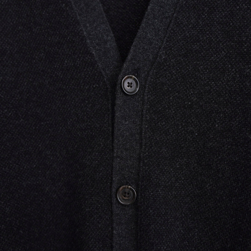 Logo Embroidery Cardigan - NEWSED