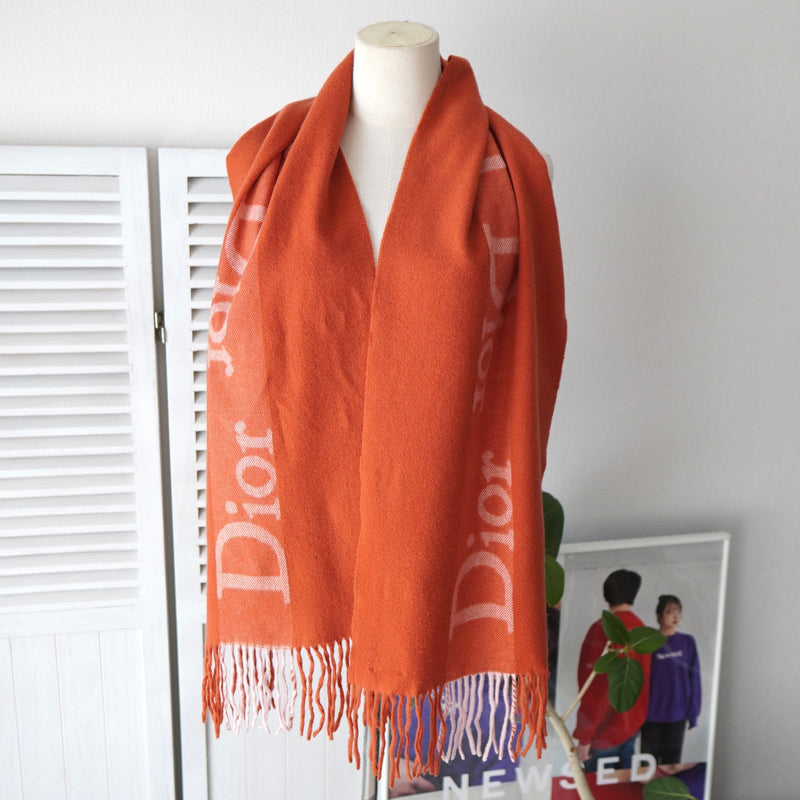 Logo Embroidery Cashmere Muffler｜Made in Scotland - NEWSED
