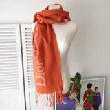 Logo Embroidery Cashmere Muffler｜Made in Scotland - NEWSED