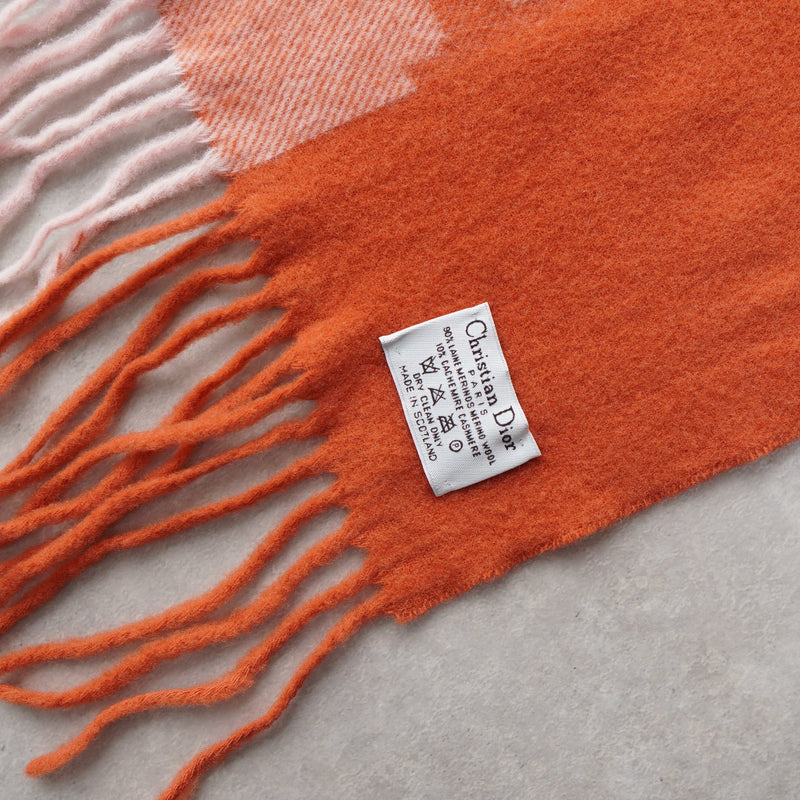 Logo Embroidery Cashmere Muffler｜Made in Scotland - NEWSED