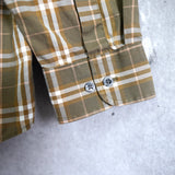 Logo Embroidery Check Pattern Shirt - NEWSED