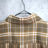 Logo Embroidery Check Pattern Shirt - NEWSED