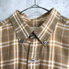 Logo Embroidery Check Pattern Shirt