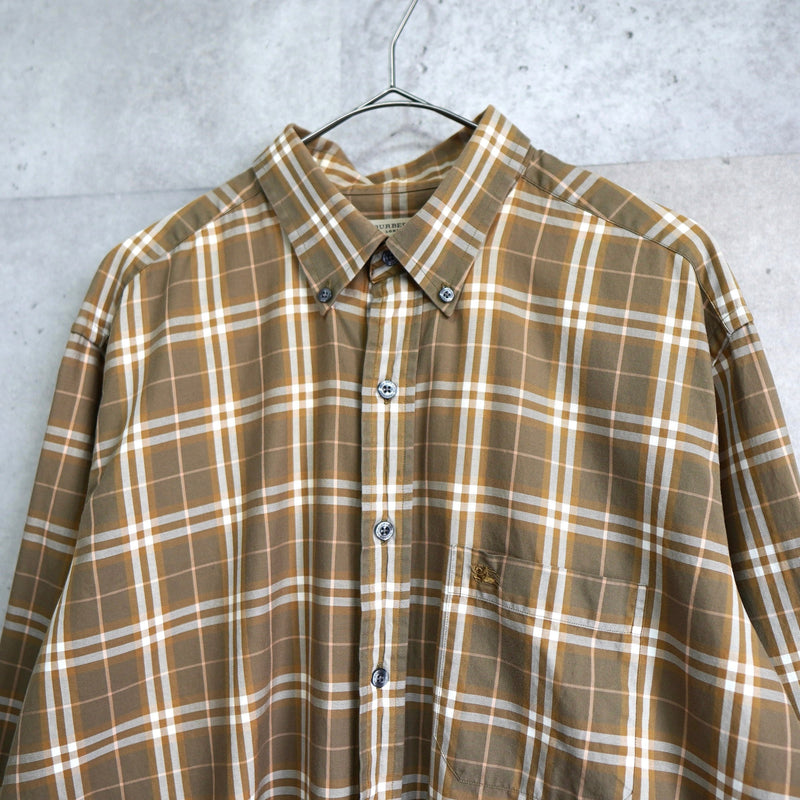 Logo Embroidery Check Pattern Shirt - NEWSED