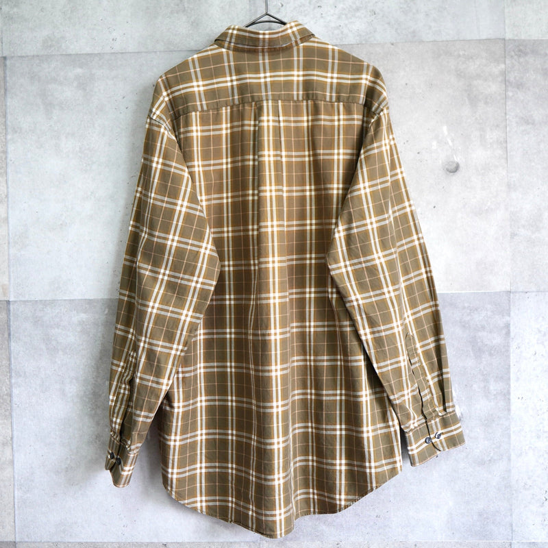 Logo Embroidery Check Pattern Shirt - NEWSED