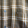 Logo Embroidery Check Pattern Shirt