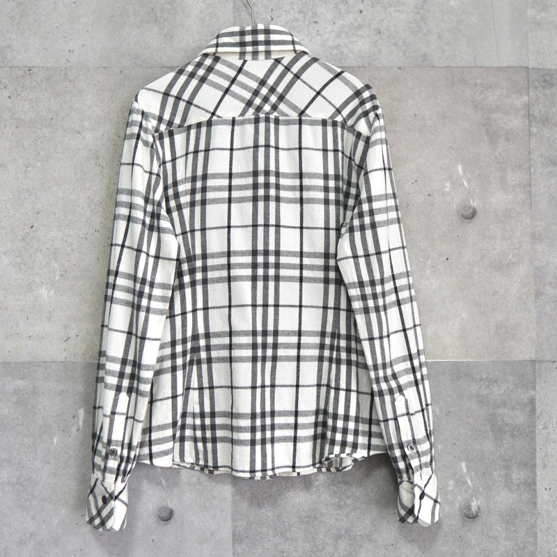 Logo Embroidery Check Shirt - NEWSED