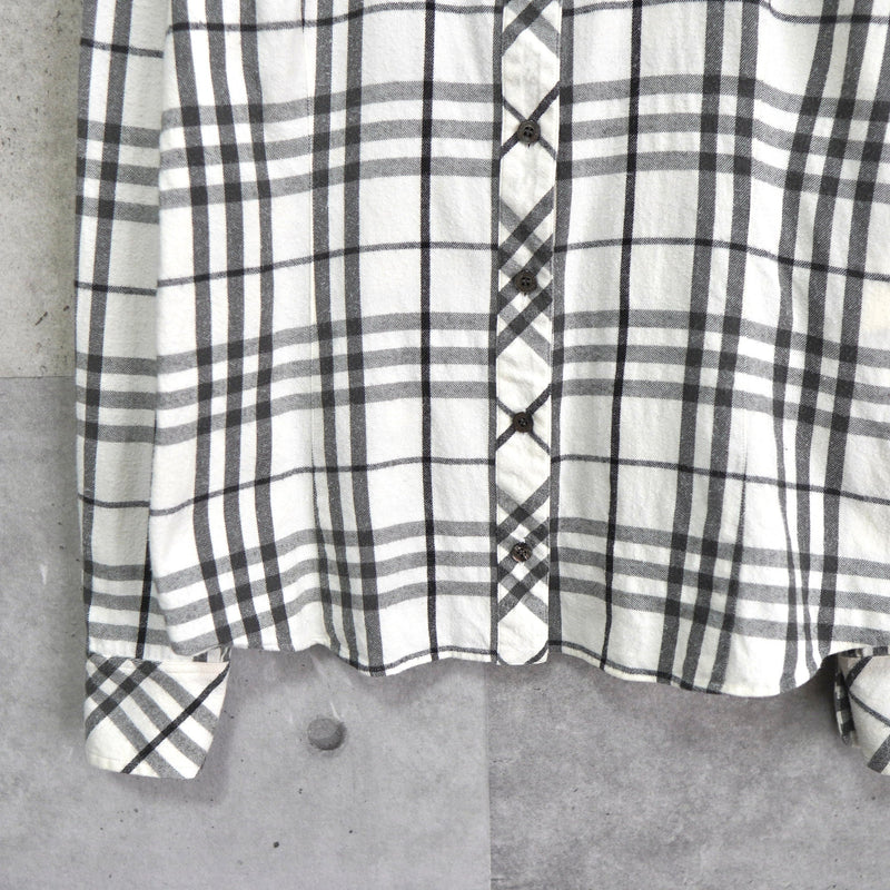 Logo Embroidery Check Shirt - NEWSED