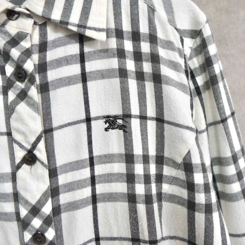 Logo Embroidery Check Shirt - NEWSED