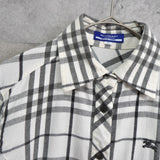 Logo Embroidery Check Shirt - NEWSED