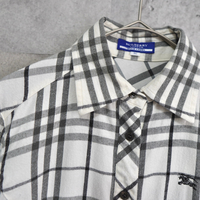 Logo Embroidery Check Shirt - NEWSED