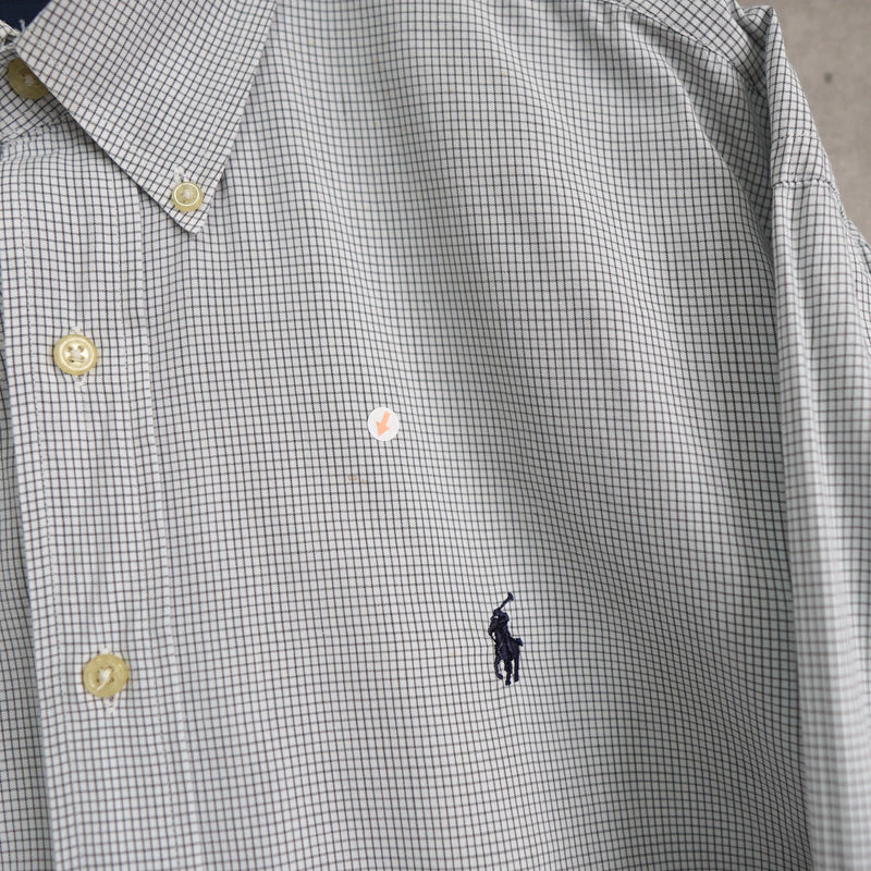Logo Embroidery Check Shirt - NEWSED