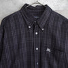 Logo Embroidery Check Shirt