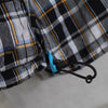 Logo Embroidery Check Zip-up Hooded Jacket