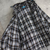 Logo Embroidery Check Zip-up Hooded Jacket