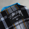 Logo Embroidery Check Zip-up Hooded Jacket