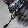 Logo Embroidery Check Zip-up Hooded Jacket