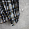Logo Embroidery Check Zip-up Hooded Jacket