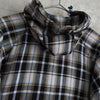 Logo Embroidery Check Zip-up Hooded Jacket