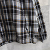 Logo Embroidery Check Zip-up Hooded Jacket
