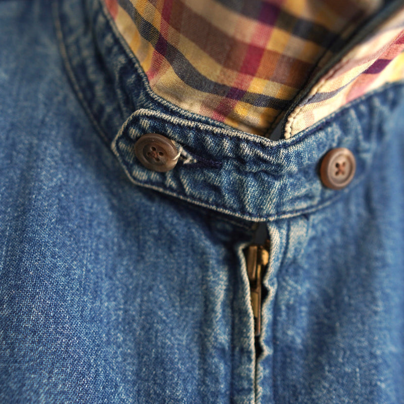 Logo Embroidery Denim Drizzler Jacket - NEWSED
