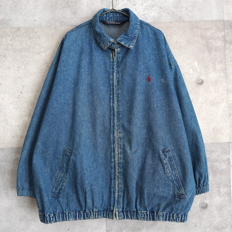 Logo Embroidery Denim Drizzler Jacket - NEWSED
