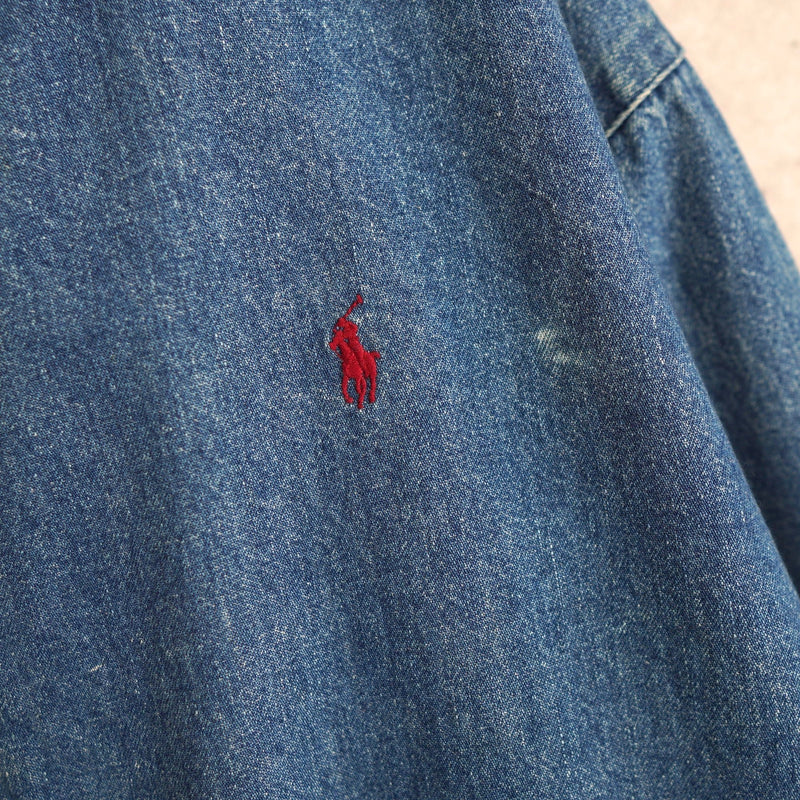 Logo Embroidery Denim Drizzler Jacket - NEWSED