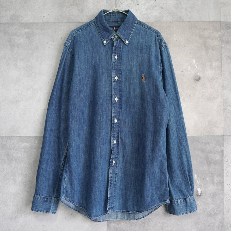 Logo Embroidery Denim Shirt - NEWSED