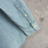 Logo Embroidery Denim Shirt - NEWSED