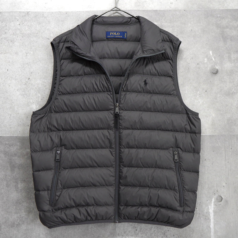 Logo Embroidery Down Vest - NEWSED