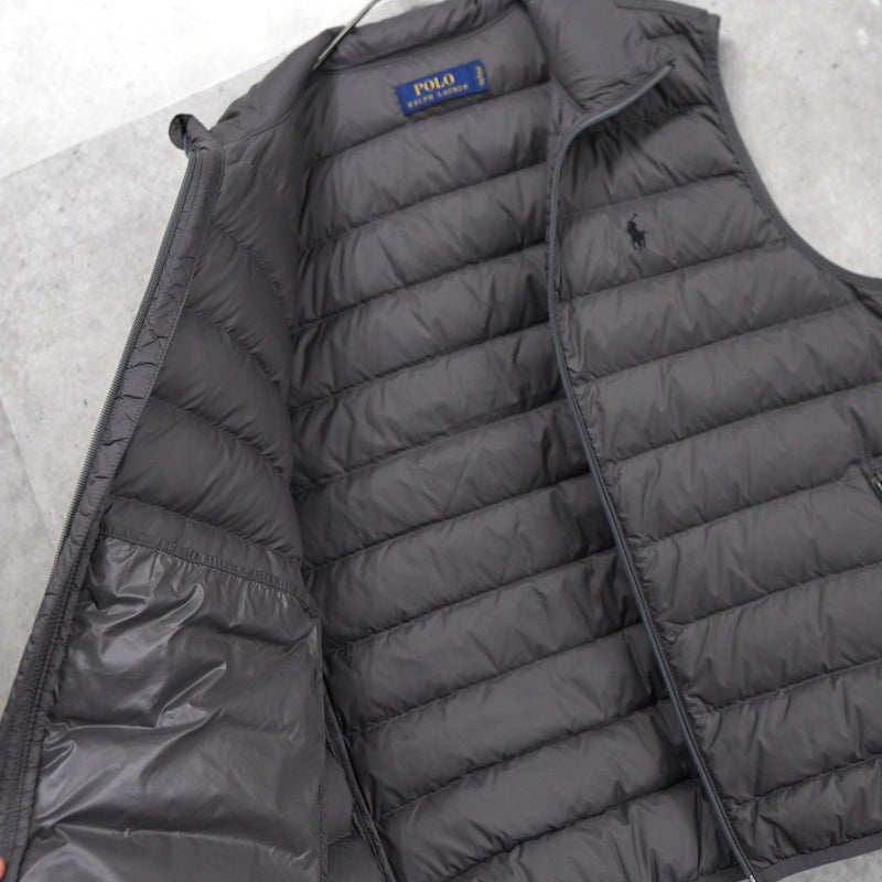 Logo Embroidery Down Vest - NEWSED