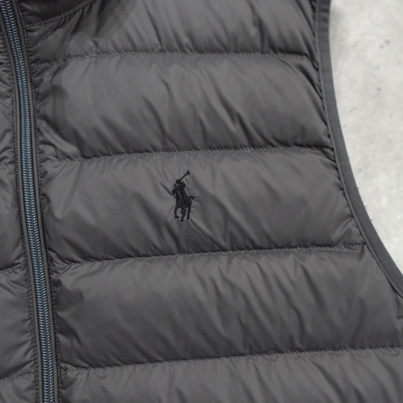 Logo Embroidery Down Vest - NEWSED