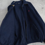 Logo Embroidery Fleece Jacket - NEWSED