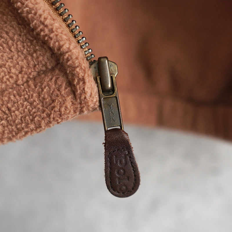 Logo Embroidery Fleece Jacket｜Made in USA - NEWSED