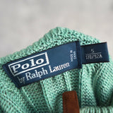Logo Embroidery Half - zip Cable Knit Sweater - NEWSED