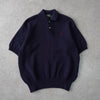 Logo Embroidery Half-zip Polo Sweater