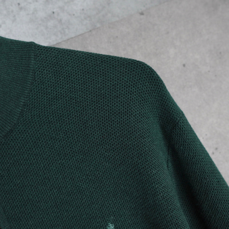 Logo Embroidery Half - zip Sweater - NEWSED