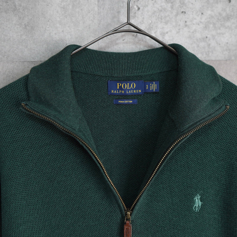 Logo Embroidery Half - zip Sweater - NEWSED