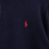 Logo Embroidery Half-zip Sweater