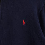 Logo Embroidery Half - zip Sweater - NEWSED