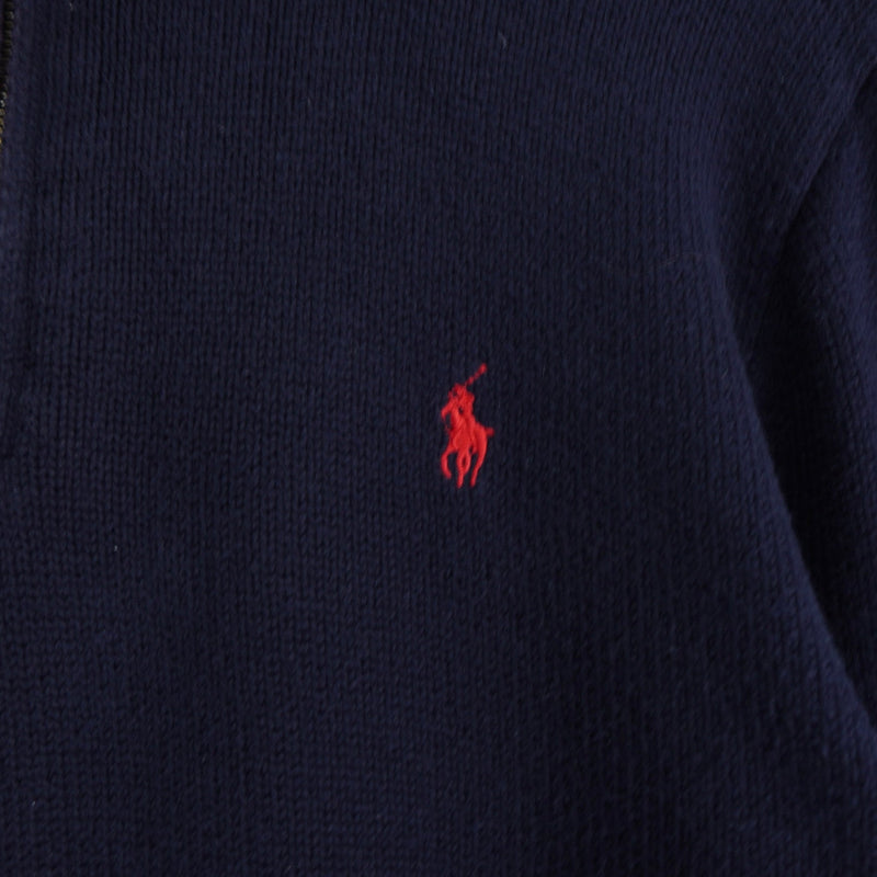 Logo Embroidery Half - zip Sweater - NEWSED