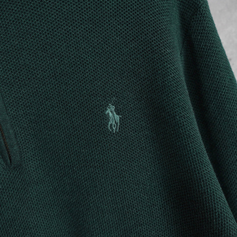 Logo Embroidery Half - zip Sweater - NEWSED