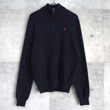 Logo Embroidery Half - zip Sweater - NEWSED