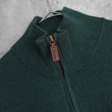 Logo Embroidery Half - zip Sweater - NEWSED