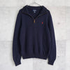 Logo Embroidery Half-zip Sweater