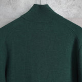 Logo Embroidery Half - zip Sweater - NEWSED