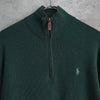 Logo Embroidery Half-zip Sweater